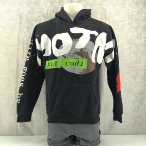 Kid Cudi Hoodie Large Adult Man On the Moon III Black Sweatshirt Pullover MOTM
